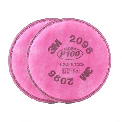 3M 2096 P100防粉塵酸性氣體濾棉 (紅色) (1對/包)